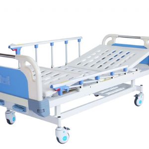 E9雙搖護(hù)理床 (四角剎車、折疊護(hù)欄）